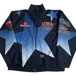 Vintage Champion Team USA Olympic Jacket (Size XL)